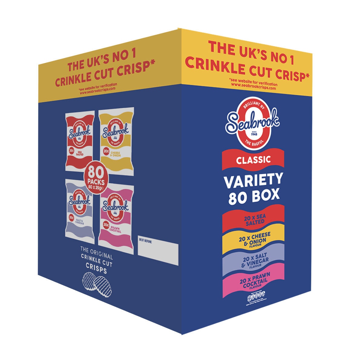 Seabrook Variety Box, 80 x 25g