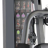 Studio image of the example exercises on the back of the home gym Studio image of the example exercises on the back of the home gym
