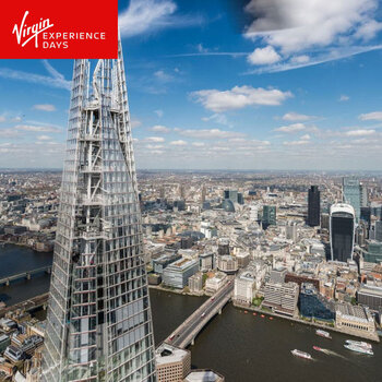 Virgin Experience Days Visit to The Shard and 3 Course Meal at Marco Pierre White's London Steakhouse Co for Two (16+ Years)
