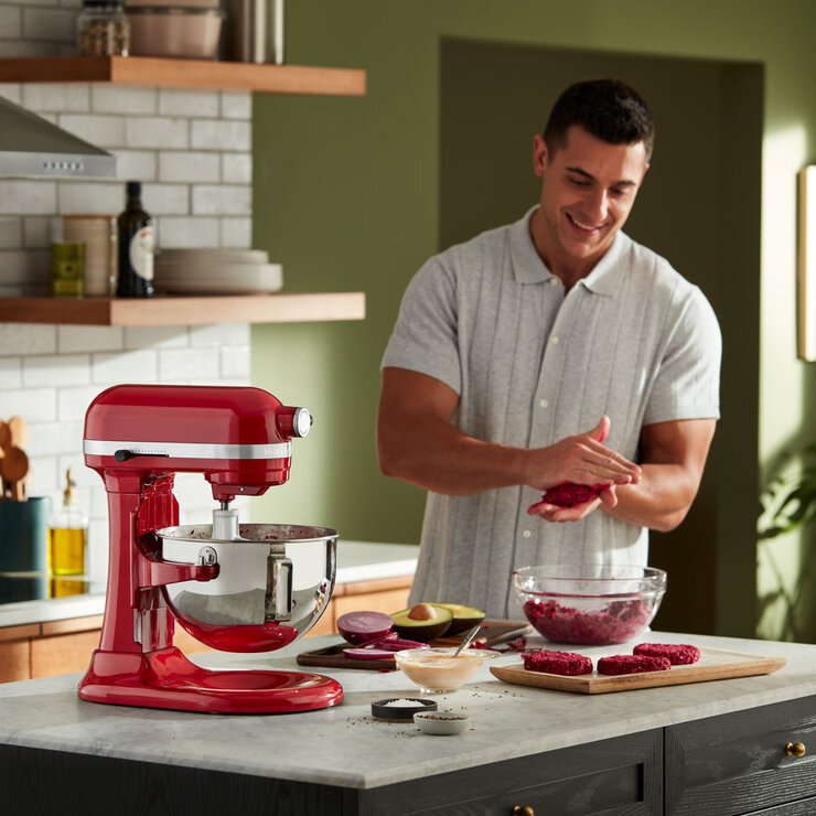KitchenAid Stand Mixer Empire Red Lifestyle Image