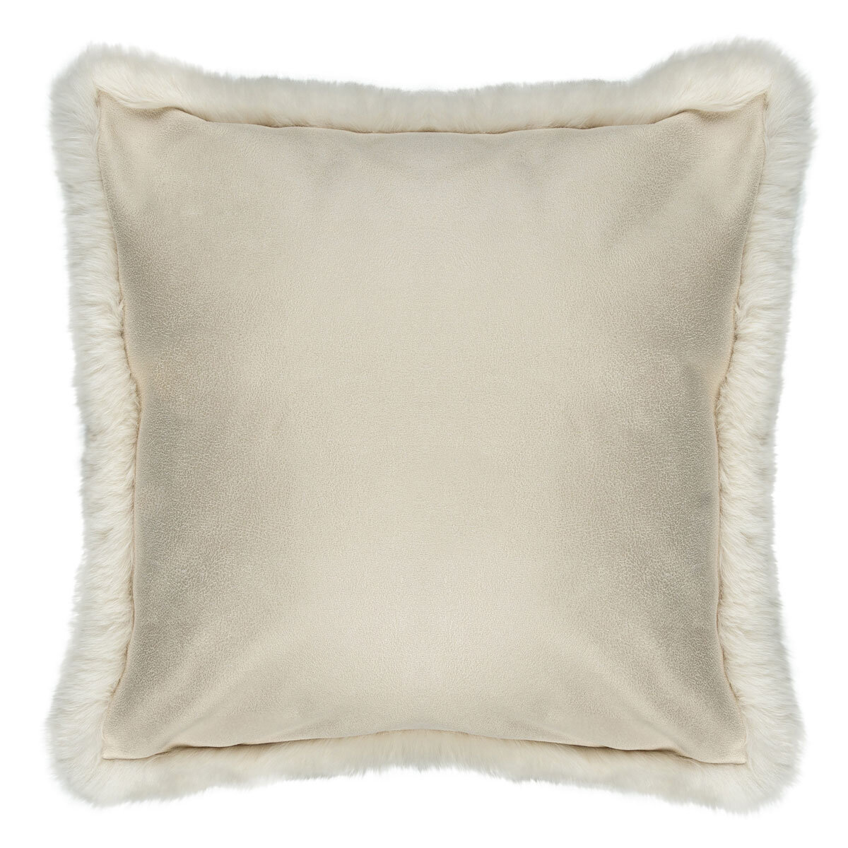 Mon Chateau Ultra luxe Faux Fur Pillow in Ivory