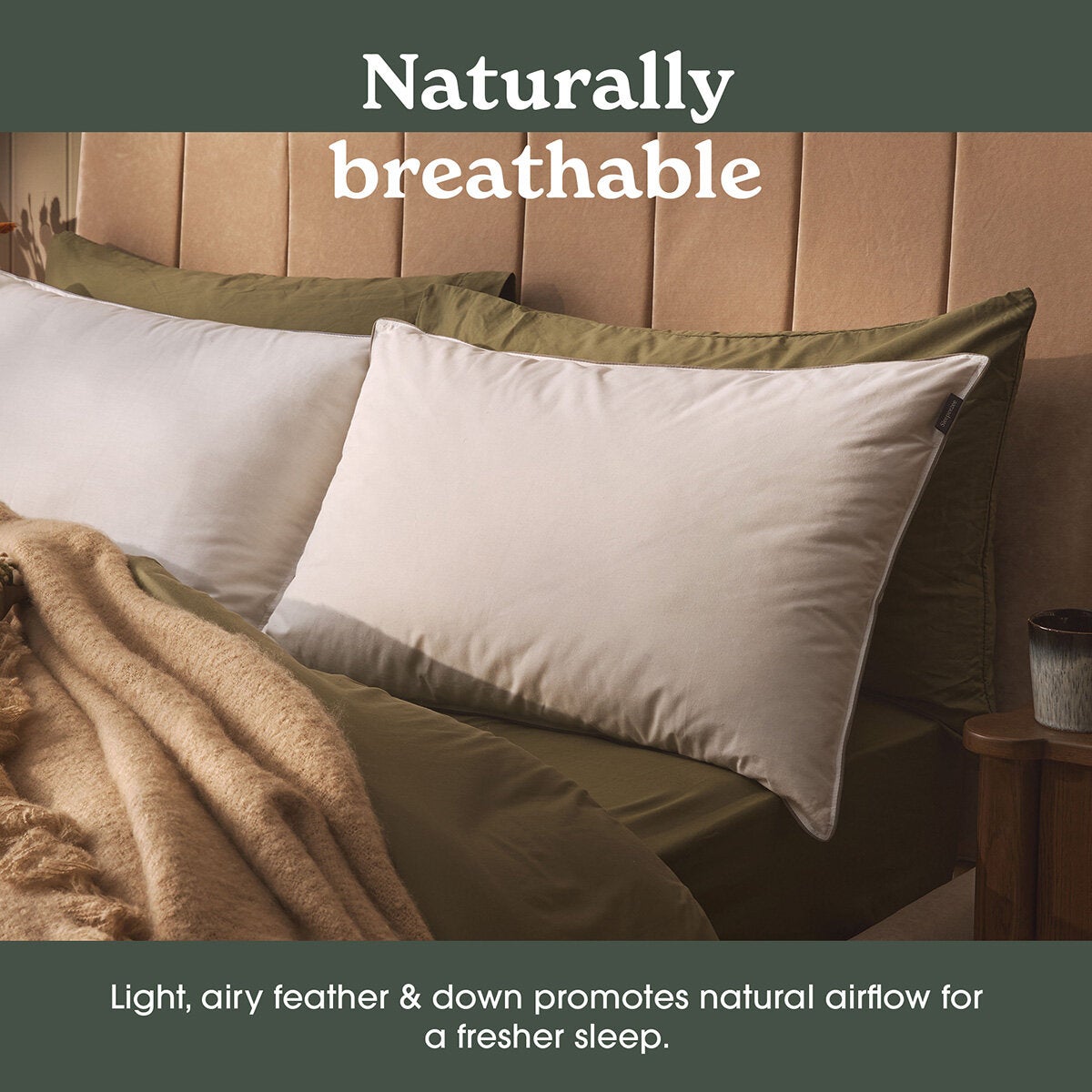 Sleepeezee Natural Comfort Feather & Down Pillow, 48 x 74 cm Sleepeezee Natural Comfort Feather & Down Pillow, 48 x 74 cm