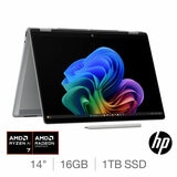 HP Omnibook X Flip, AMD Ryzen AI 7, 16GB RAM, 1TB SSD, 14 Inch Convertible 2in1 Laptop, 14-fk0009na