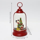 Disney Spinning Lantern with mickey and minnie climbing a christmas tree