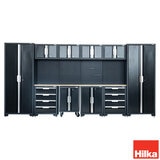 Hilka Garage Pro+ 24 Gauge Steel 11 Piece Cabinet Set