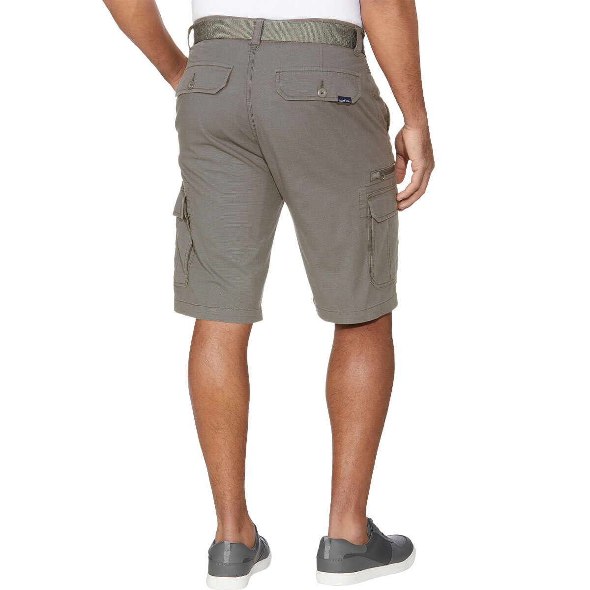 Back image of grey shorts
