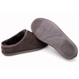 Kirkland Signature Men's Clog Shearling Slippers in Chocolate