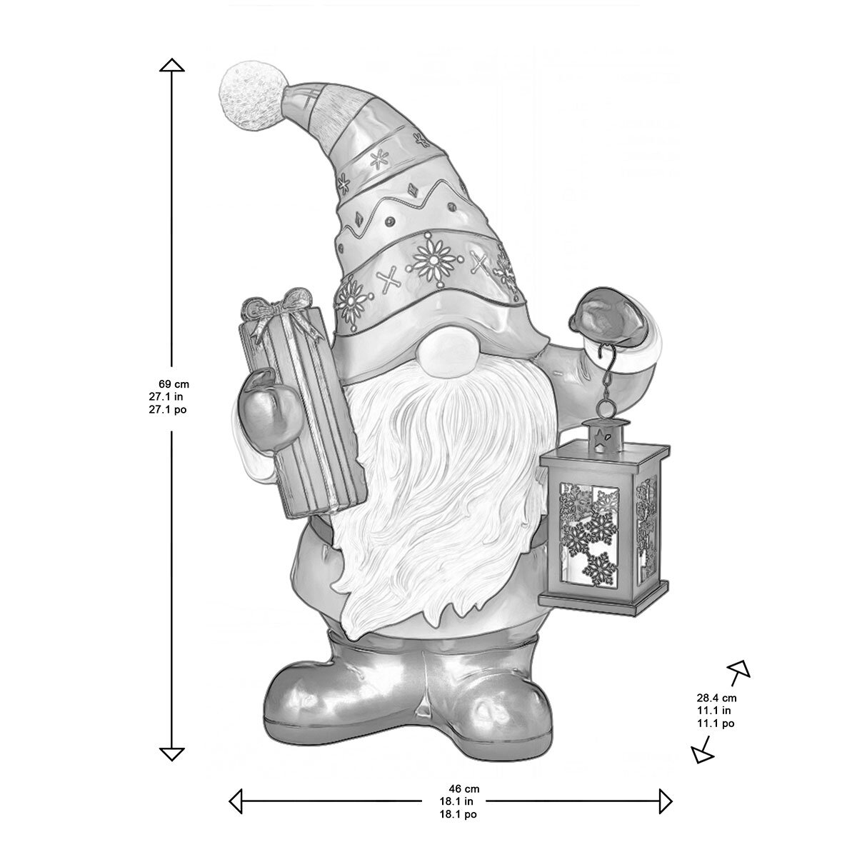 Gnome Greeter with Lantern