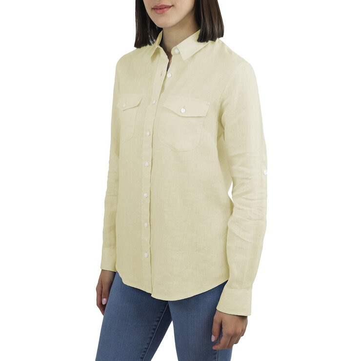 Jachs Ladies Linen Long Sleeve Shirt Jachs Ladies Linen Long Sleeve Shirt