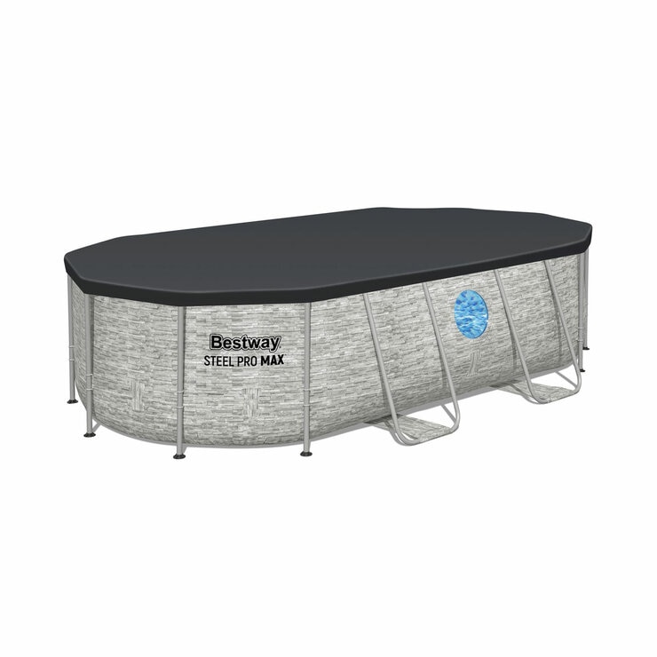 14ft x 8'2'' x 39.5'' Splashview Pool Set Oval 14ft x 8'2'' x 39.5'' Splashview Pool Set Oval