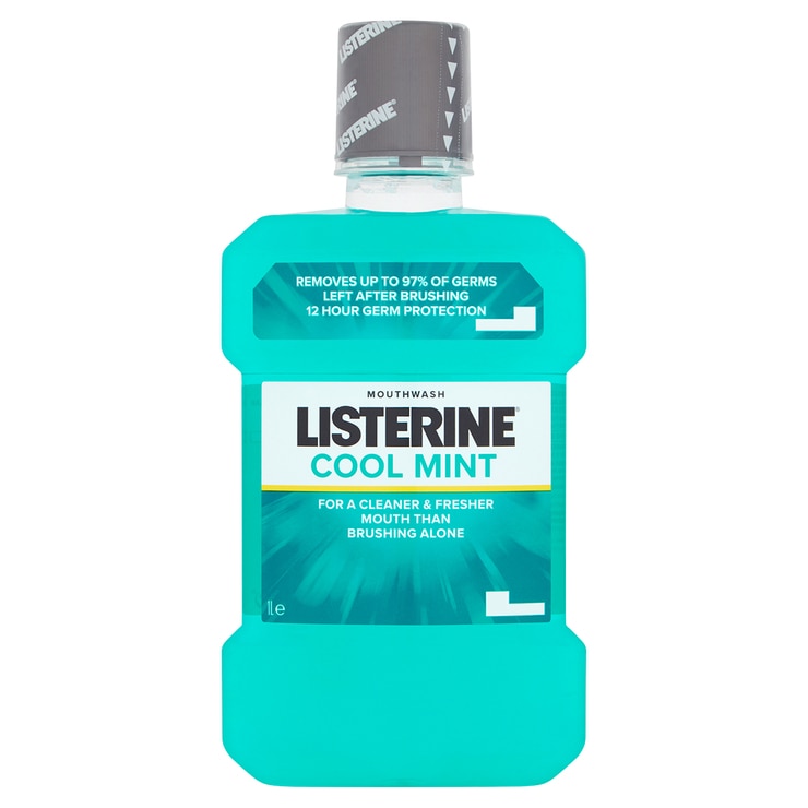 Listerine Cool Mint Mouthwash, 2 x 1L Costco UK