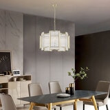 Lifestyle Impex Chicago 5 Light Ceiling Pendant In Matt Gold