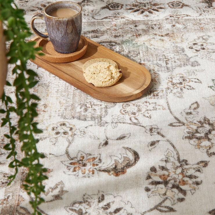 Concept Looms Liberty Neutral Washable Rug, in 3 Sizes