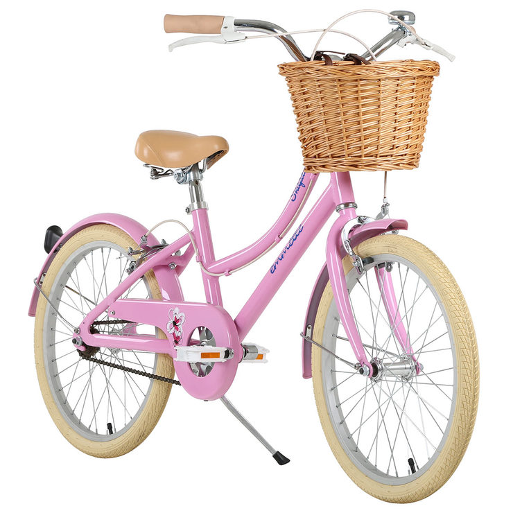 Emmelle 24" (61 cm) Girls Heritage Snapdragon Bike in Pink/ Biscuit