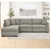 Thomasville Miles Grey Fabric Corner Sofa with Power Footrests, Left Hand Facing