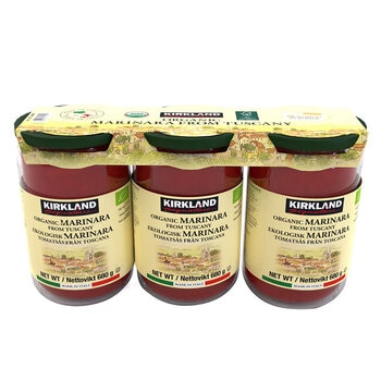 Kirkland Signature Organic Marinara Sauce, 3 x 680g