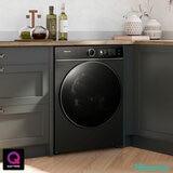 Hisense KitchenFit 5i Series WD5I1045BBQ, 10.5kg / 6kg Washer Dryer, D Rated in Black