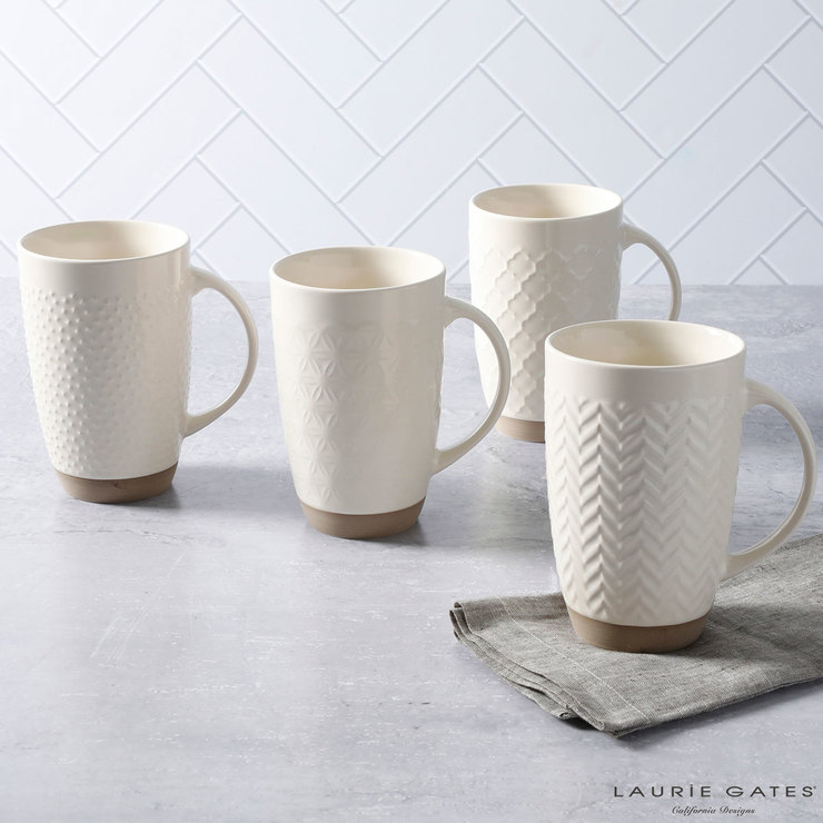 Laurie Gates Ceramic 4 Piece Mug Set Costco UK
