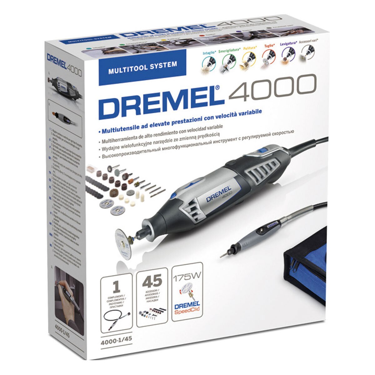 Dremel 4000 1-45 Multi-Tool Kit, 45 