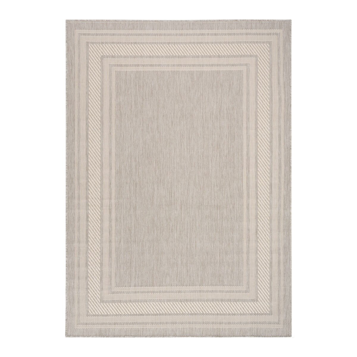 Nourison Horizon Border Indoor / Outdoor Rug in 2 Sizes, Grey