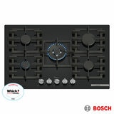 Bosch Series 6 PPQ7A6I40, Tempered Glass 75cm Gas Hob in Black