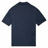 Chaps Men's Ribbed Knit Polo in Navy Chaps Men's Ribbed Knit Polo in Navy