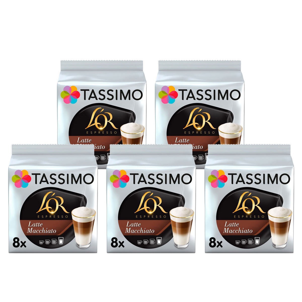 Tassimo L'OR Latte Macchiato Coffee Pods, 40 Servings Costco UK