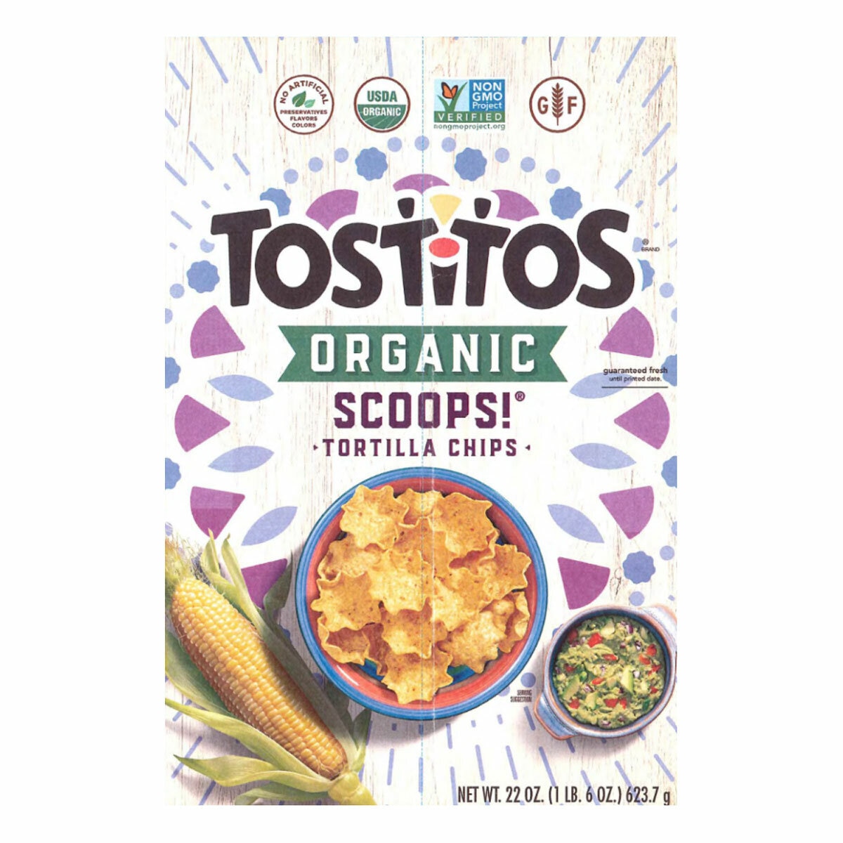 Tostitos Organic Scoops Tortilla Chips. 624g