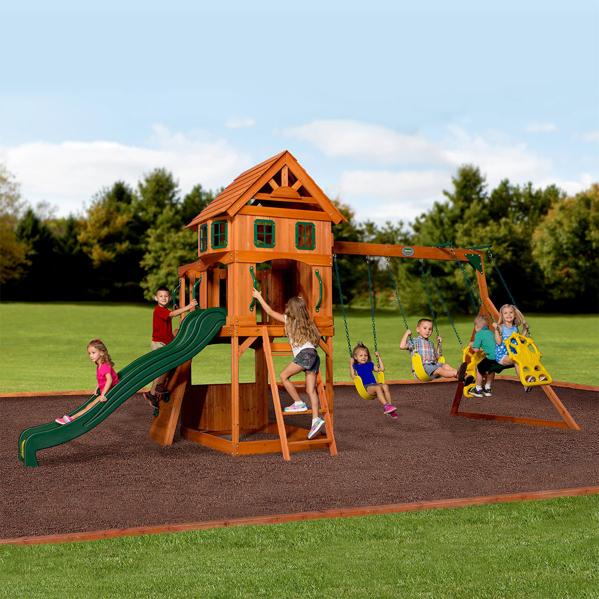 Backyard Discovery Atlantic Wooden Swing Set (312 Years) Costco UK