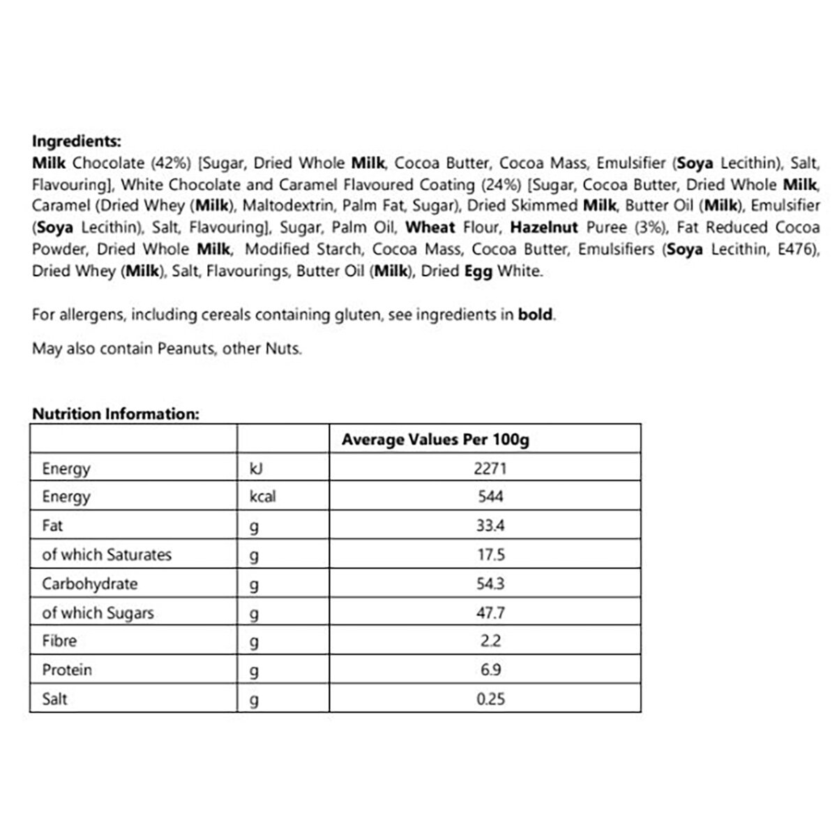 Nutritional Information