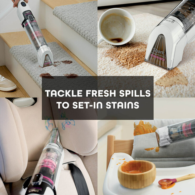Shark StainForce Cordless Stain-Destroying Spot Cleaner tackle fresh spills