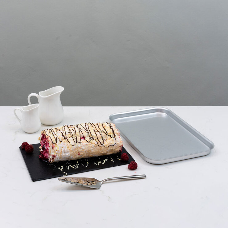 Samuel Groves Mermaid Silver Anodised Aluminium 16" Baking Tray Samuel Groves Mermaid Silver Anodised Aluminium 16" Baking Tray