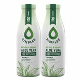 Simplee Aloe Organic Aloe Vera Supplement, 2 x 1L