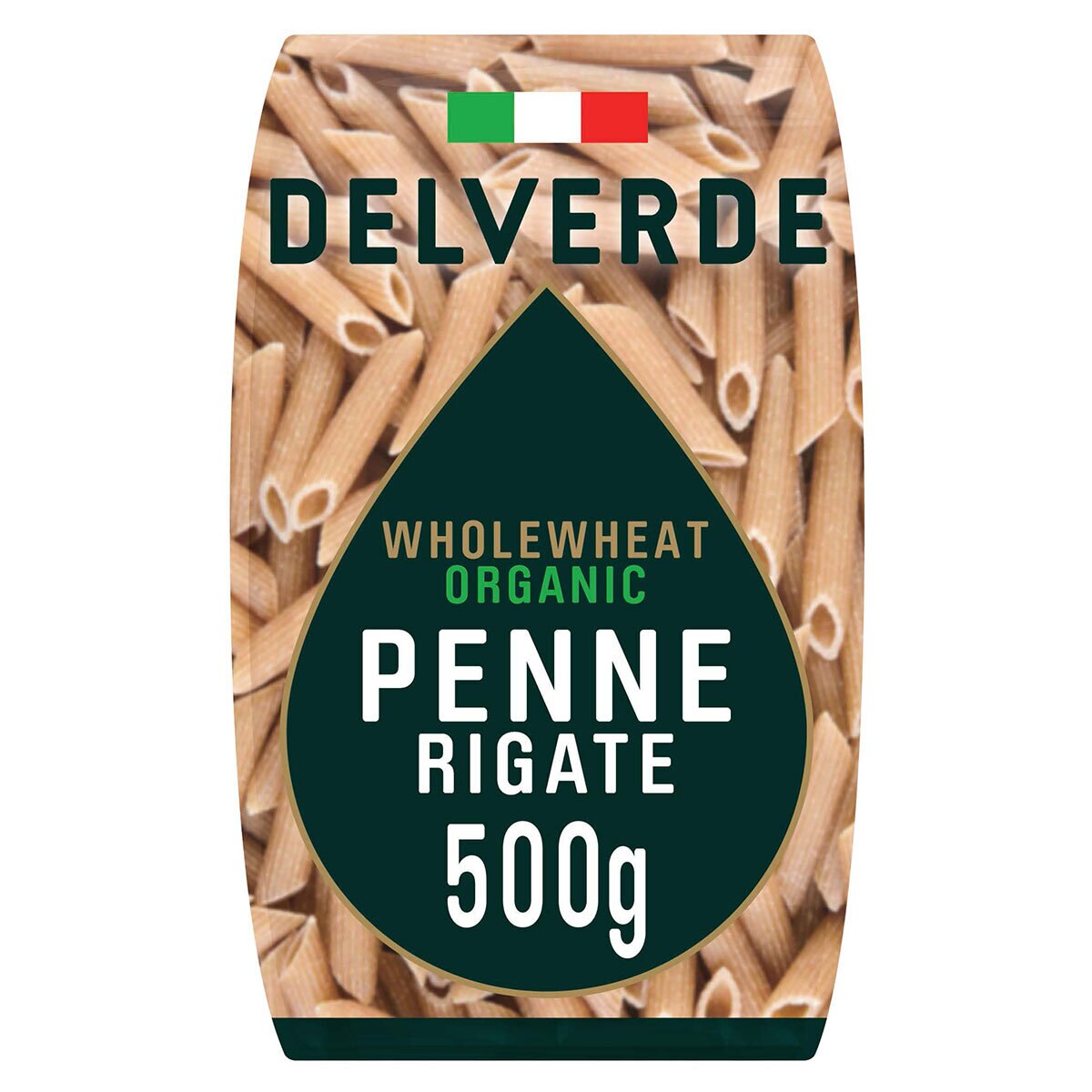 Delverde Wholewheat Organic Penne, 500g