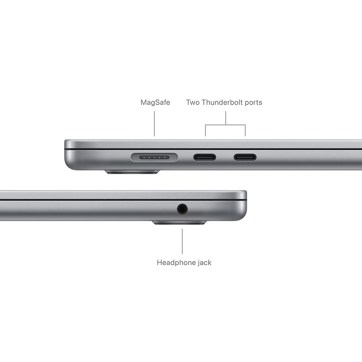 Apple MacBook Air 2024, Apple M3 Chip, 8GB RAM, 512GB SSD, 15.3 Inch in Space Grey, MRYN3B/A