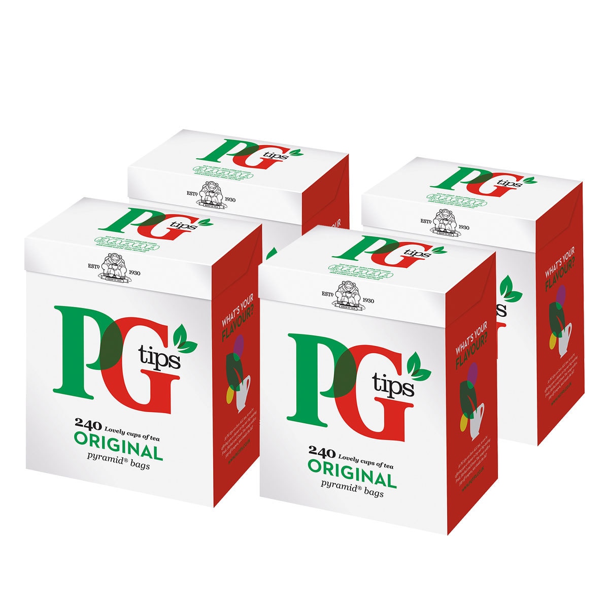 PG Tips Original Pyramid Tea Bags, 4 x 240 Pack