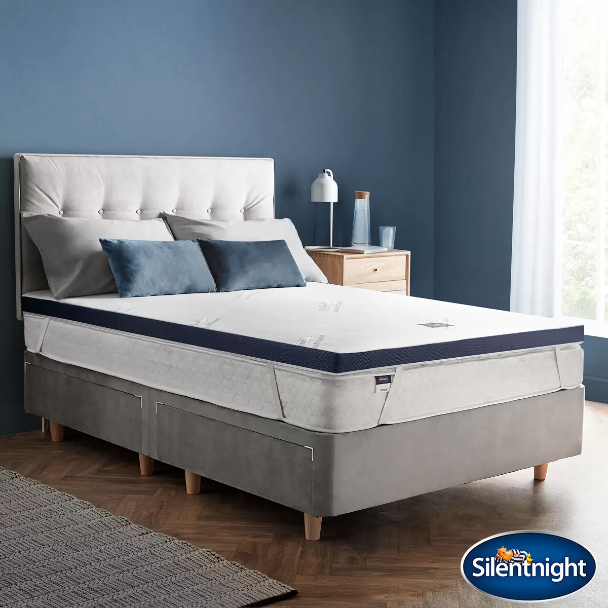Mattress Topper Cool Touch Memory Foam Silentnight Wellbeing 3 Sizes
