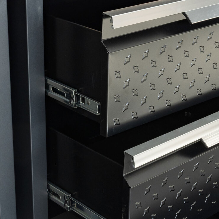 Hilka Garage Pro+ 24 Gauge Steel 9 Piece Cabinet Set