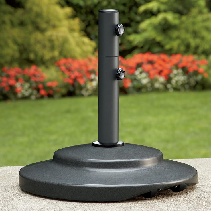 Sungrade Polyfibre Umbrella Parasol Stand with Wheels Costco UK