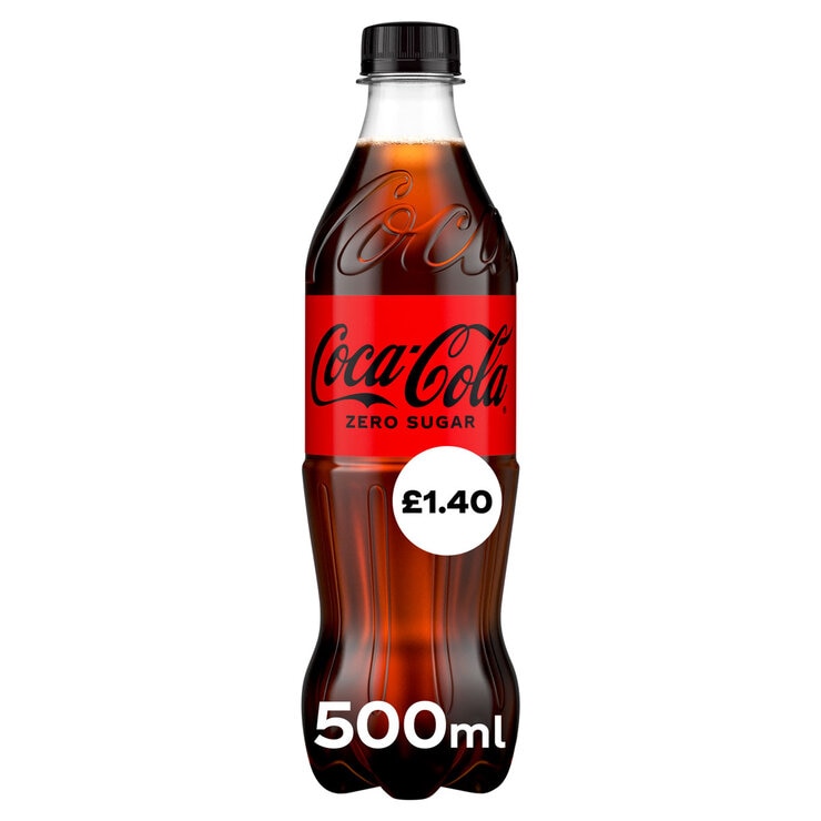 Coca Cola Zero Sugar PMP £1.40, 500ml