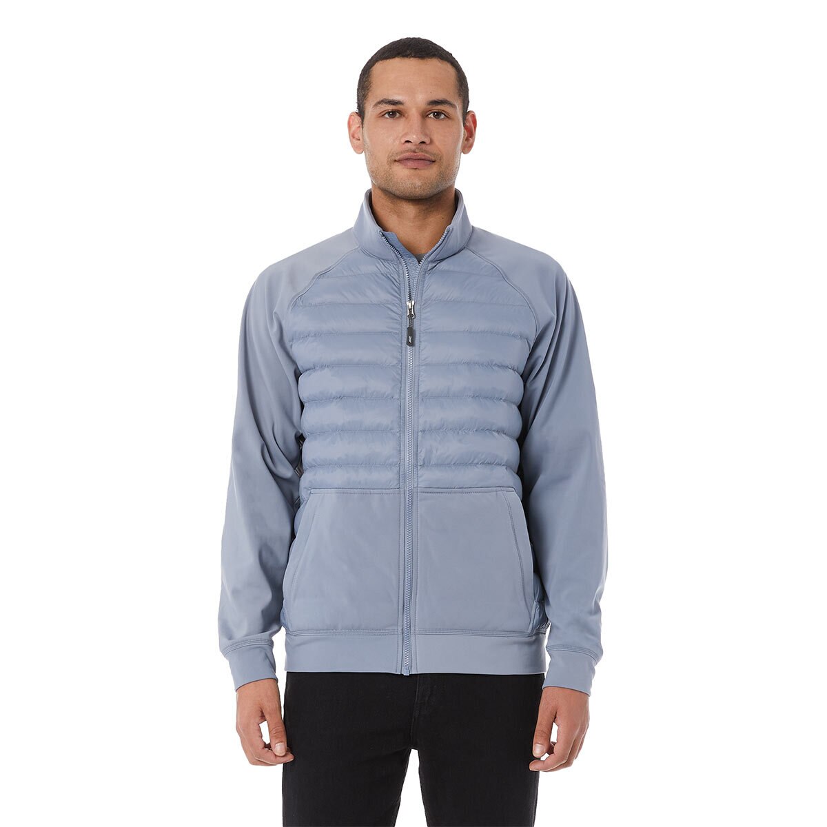 32 Degrees Men's Mixed Media Jacket in Cool Grey, Extra Extra Large