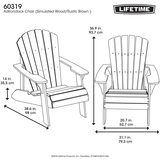 Lifetime Adirondack Chair - Set of 2 - Model 60319