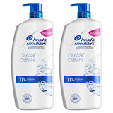 Front on shot of x1 bottles Head and Shoulders 2 in 1 Shampoo and Conditioner