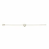 14ct Yellow Gold Heart Shaped Bracelet