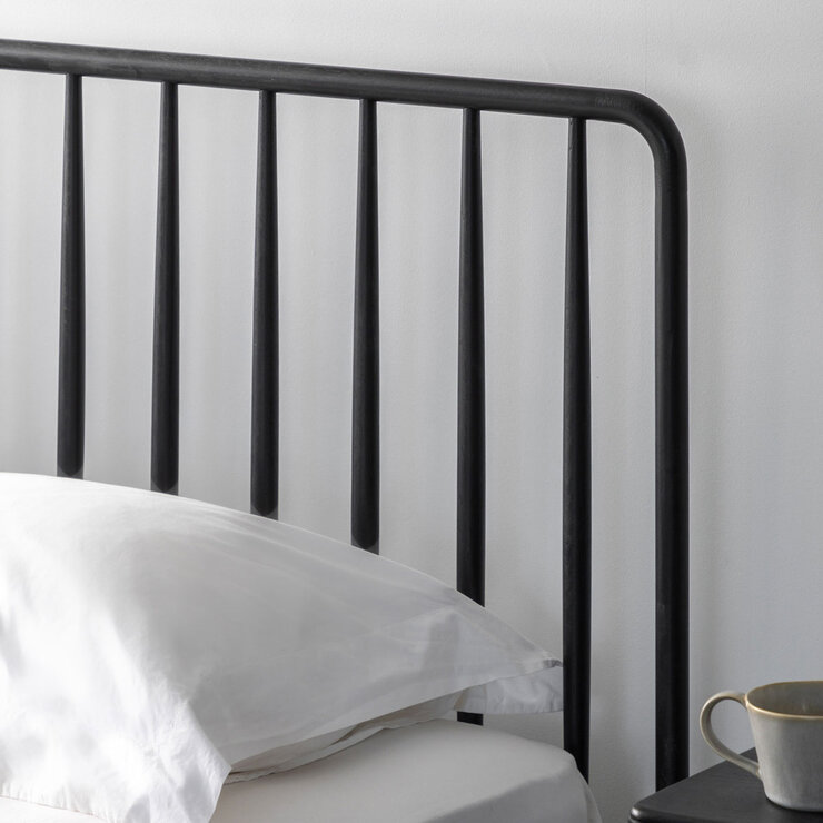 Gallery Wycombe Black Oak Bed Frame, Double