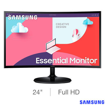 Samsung S36C 24 Inch Full HD 75Hz VA Curved Monitor, LS24C360EAUXXU
