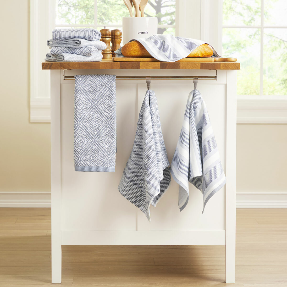 Town & Country Organic Blue Kitchen Towels, 8 Pack Town & Country Organic Blue Kitchen Towels, 8 Pack