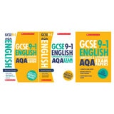 GCSE English Language & Literature AQA Revision Guide, Exam Practice & Exam Papers, 3 Book Pack