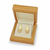 14ct Yellow Gold Textured Tear Drop Stud Earrings