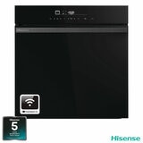 Hisense Hi6 BlackLine HO66FAPizzaChef Electric Pyrolytic Smart Oven, A+ Rated in Black